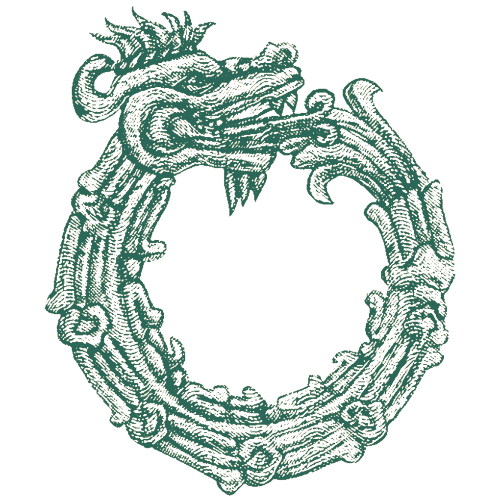 Huino dragon eating its tail